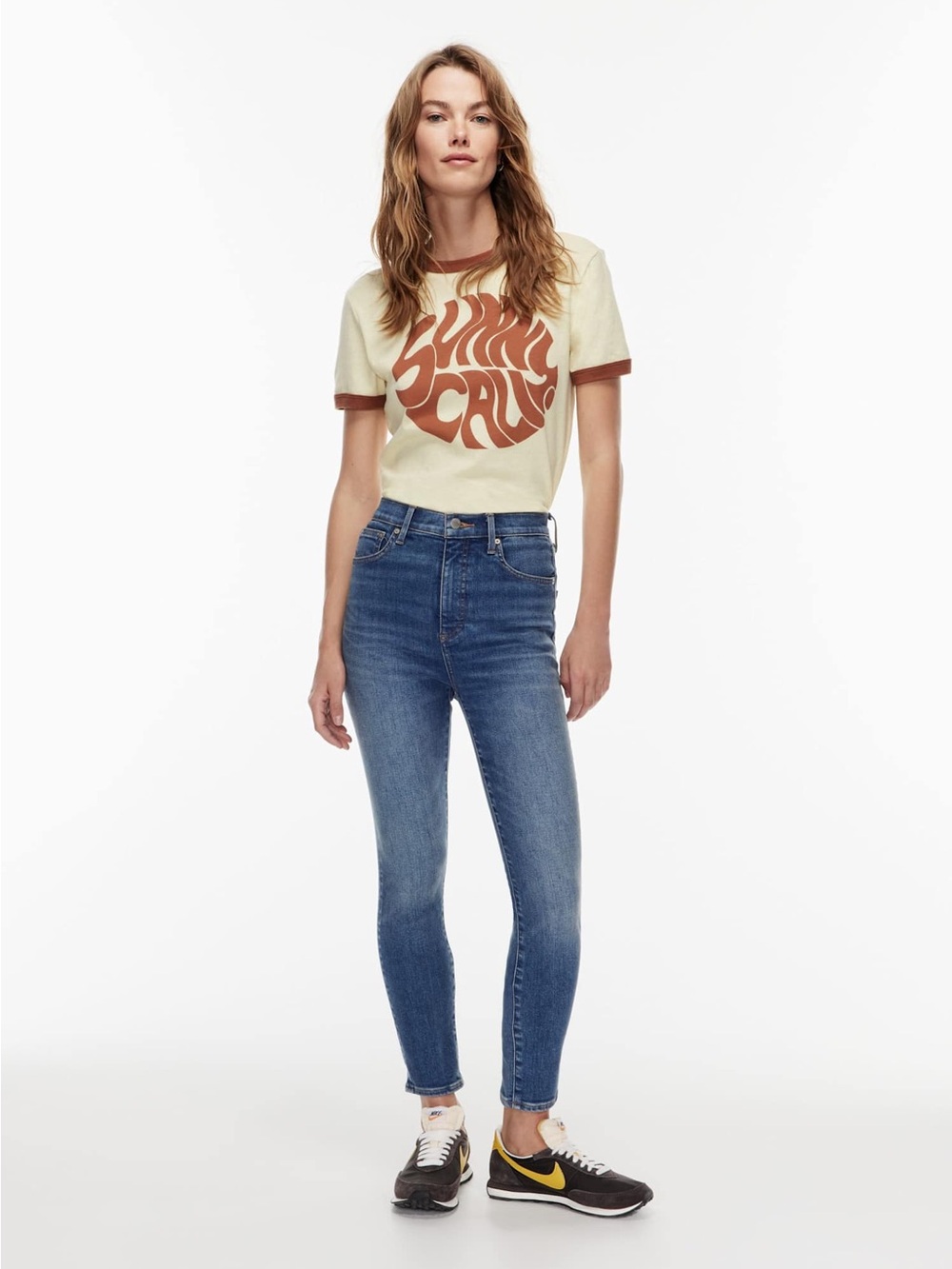 Denim Forum The Lola High Rise Skinny 26L in Dark Blue